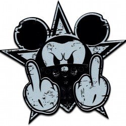 Angry Mickey Car Windshield Decal