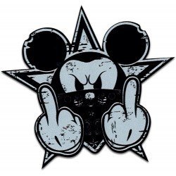 Angry Mickey Car Windshield Decal