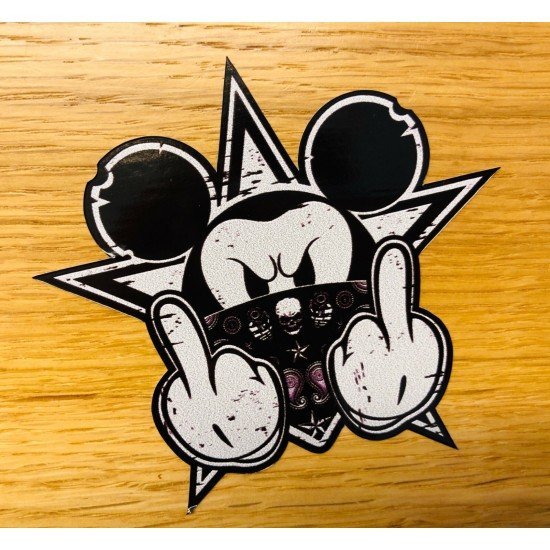 Angry Mickey Car Windshield Decal