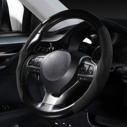 Suede Fabric Steering Wheel Covers - Universal Fit (5 Colors) Suede Fabric Steering Wheel Covers - Universal Fit (5 Colors)