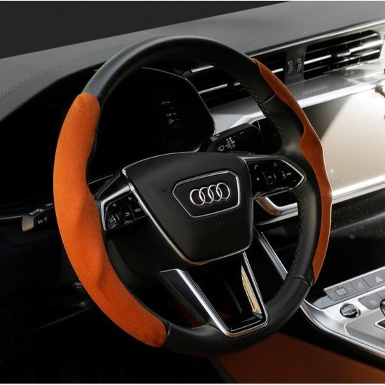 Suede Fabric Steering Wheel Covers - Universal Fit (5 Colors) Suede Fabric Steering Wheel Covers - Universal Fit (5 Colors)