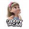 Baby Girl in Car Rear Windshield Stickers (Waterproof) 20 x 8 cm