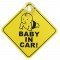Baby on Board Car Rear Windshield Signs