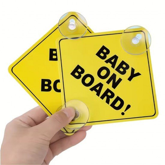 Baby on Board Car Rear Windshield Signs Baby on Board Car Rear Windshield Signs