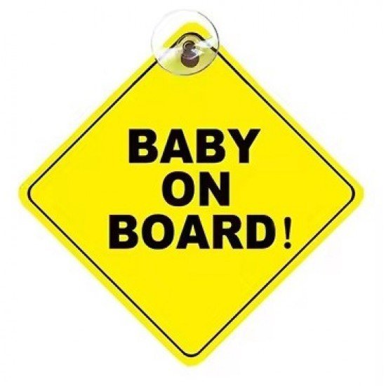 Baby on Board Car Rear Windshield Signs Baby on Board Car Rear Windshield Signs