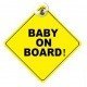 Baby on Board Car Rear Windshield Signs Baby on Board Car Rear Windshield Signs