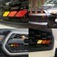 Tri Color Front Grille Badge Emblem Blue & Orange Universal Fit – ABS & Metal Tri Color Front Grille Badge Emblem Blue & Orange Universal Fit – ABS & Metal
