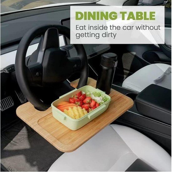 Bamboo Car Steering Wheel Tray Bamboo Car Steering Wheel Tray