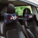 Kumamon Bear Car Neck Pillows Pack of 2 - Soft Flannel Headrest Cushions