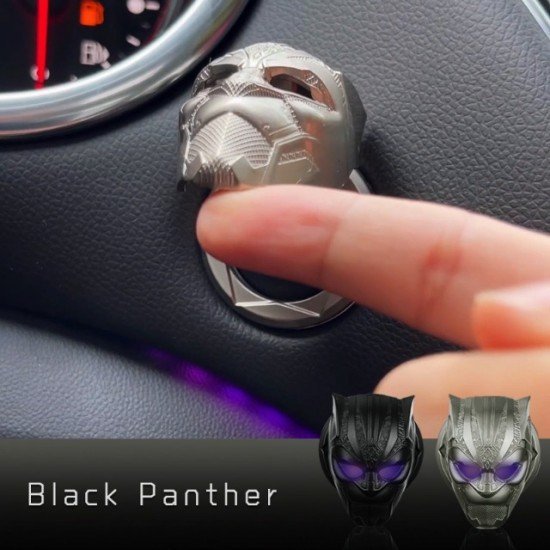 Panther Car Engine Start Stop Button Flip Covers - Universal Fit (Silver) Panther Car Engine Start Stop Button Flip Covers - Universal Fit (Silver)