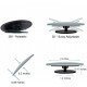 Frameless Blind Spot Rear View Convex Mirror -360° Adjustable & Anti Scratch (Pack of 2) Frameless Blind Spot Rear View Convex Mirror -360° Adjustable & Anti Scratch (Pack of 2)
