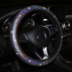 Metallic Glitter Bling Steering Wheel Cover Universal Fit – Stretch Fit Metallic Glitter Bling Steering Wheel Cover Universal Fit – Stretch Fit