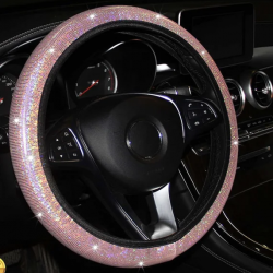 Glitter Pink Bling Steering Wheel Cover Universal Fit – Stretch Fit Glitter Pink Bling Steering Wheel Cover Universal Fit – Stretch Fit