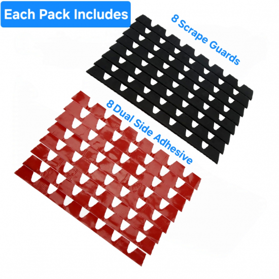 Front Bumper Anti Scratch Scrape Guards 8 Pcs Set Universal Fit – Rubber Front Bumper Anti Scratch Scrape Guards 8 Pcs Set Universal Fit – Rubber