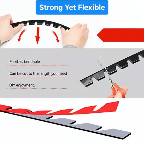 Front Bumper Anti Scratch Scrape Guards 8 Pcs Set Universal Fit – Rubber Front Bumper Anti Scratch Scrape Guards 8 Pcs Set Universal Fit – Rubber