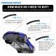 Front Bumper Anti Scratch Scrape Guards 8 Pcs Set Universal Fit – Rubber Front Bumper Anti Scratch Scrape Guards 8 Pcs Set Universal Fit – Rubber
