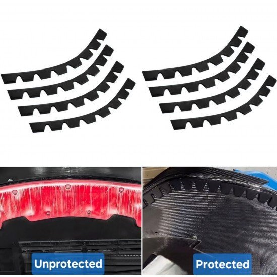 Front Bumper Anti Scratch Scrape Guards 8 Pcs Set Universal Fit – Rubber Front Bumper Anti Scratch Scrape Guards 8 Pcs Set Universal Fit – Rubber