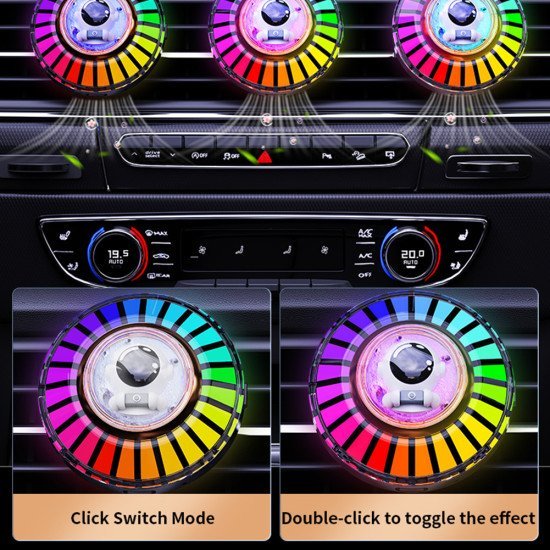 Astronaut Car Ambient Rhythm LED Light with Air Freshener & Music Sync