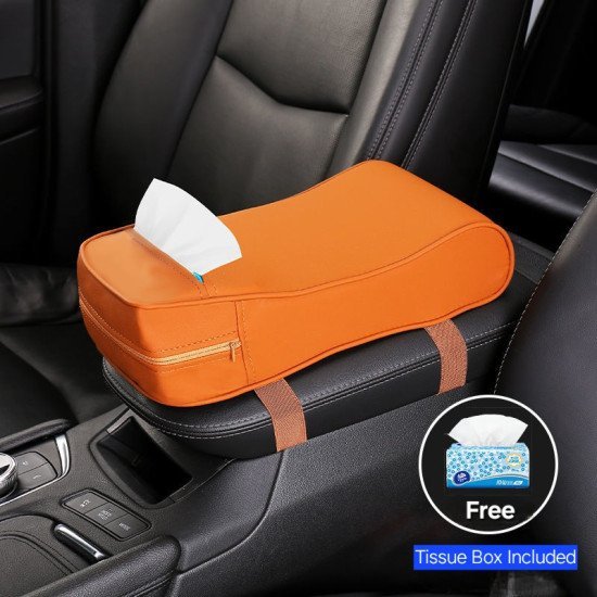 2 In 1 Car Armrest Leather Cushion with Built-In Tissue Holder (3 colors) 2 In 1 Car Armrest Leather Cushion with Built-In Tissue Holder (3 colors)