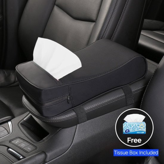 2 In 1 Car Armrest Leather Cushion with Built-In Tissue Holder (3 colors) 2 In 1 Car Armrest Leather Cushion with Built-In Tissue Holder (3 colors)