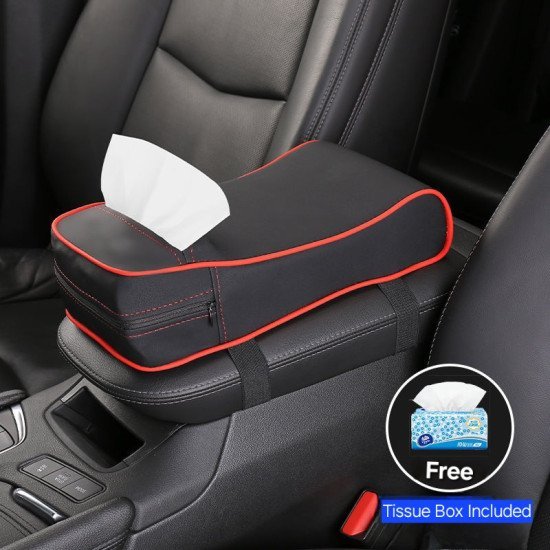 2 In 1 Car Armrest Leather Cushion with Built-In Tissue Holder (3 colors) 2 In 1 Car Armrest Leather Cushion with Built-In Tissue Holder (3 colors)