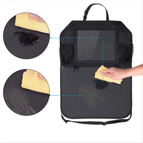 Car Back Seat Kick Mat Protector & Organizer Waterproof – PVC Car Back Seat Kick Mat Protector & Organizer Waterproof – PVC