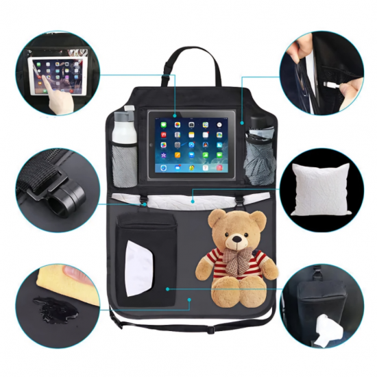 Car Back Seat Kick Mat Protector & Organizer Waterproof – PVC Car Back Seat Kick Mat Protector & Organizer Waterproof – PVC