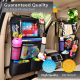 Car Back Seat Organizer - 8 Open Pockets (Oxford Material)