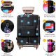 Car Back Seat Organizer - 8 Open Pockets (Oxford Material)