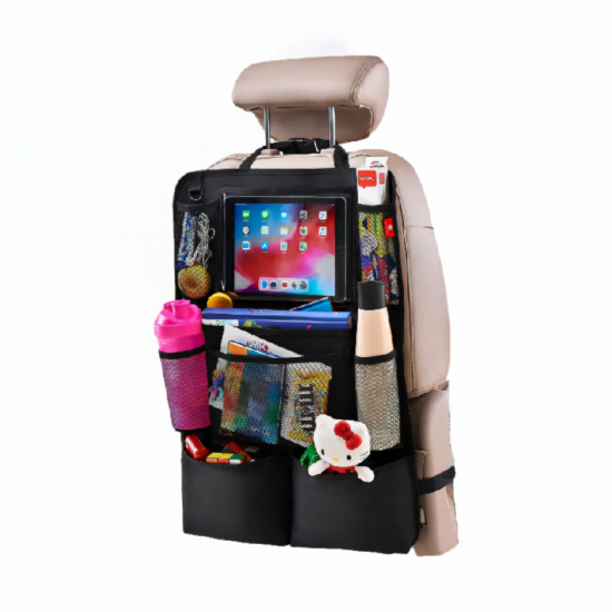 Car Back Seat Organizer - 8 Open Pockets (Oxford Material)