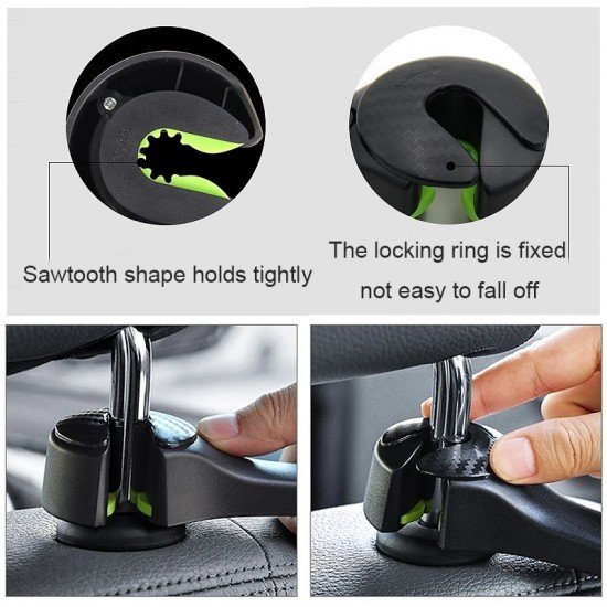2 In 1 Car Headrest Hooks & Phone Holder 2 In 1 Car Headrest Hooks & Phone Holder