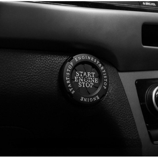 Car Engine Start Stop Button Rotary Covers - Universal Fit (3 Colors)