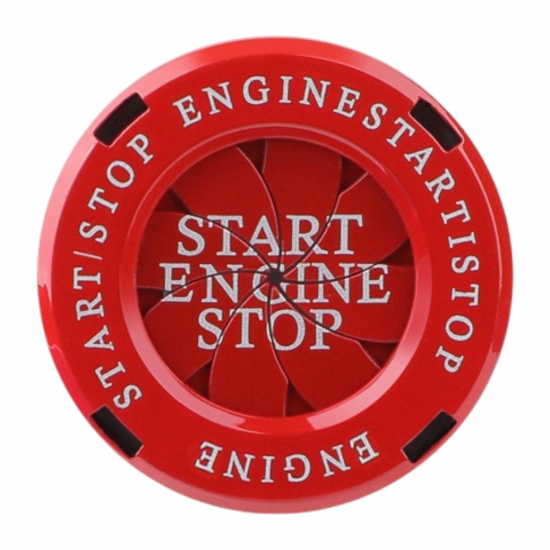 Car Engine Start Stop Button Rotary Covers - Universal Fit (3 Colors)