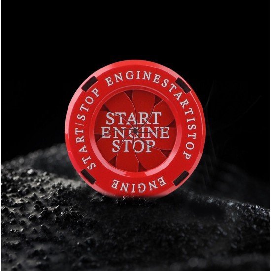 Car Engine Start Stop Button Rotary Covers - Universal Fit (3 Colors)