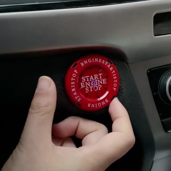 Car Engine Start Stop Button Rotary Covers - Universal Fit (3 Colors)