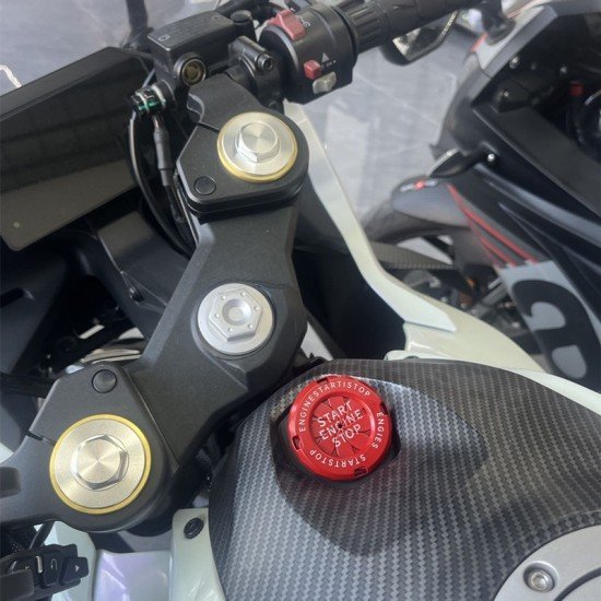 Car Engine Start Stop Button Rotary Covers - Universal Fit (3 Colors)