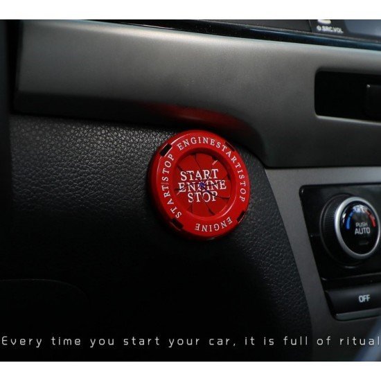Car Engine Start Stop Button Rotary Covers - Universal Fit (3 Colors)