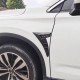 Carbon Fiber Car Fender Shark Emblems | Universal Fit | Pack of 2