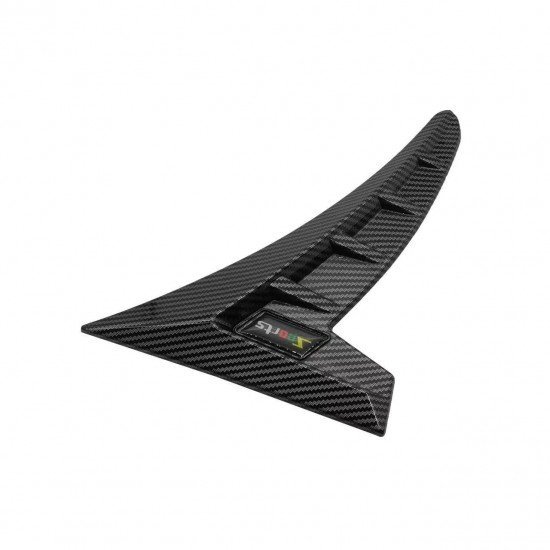 Carbon Fiber Car Fender Shark Emblems | Universal Fit | Pack of 2