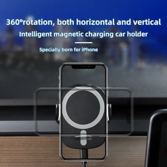 15W Qi Magnetic Car Wireless Fast Charger with Capacitor 15W Qi Magnetic Car Wireless Fast Charger with Capacitor