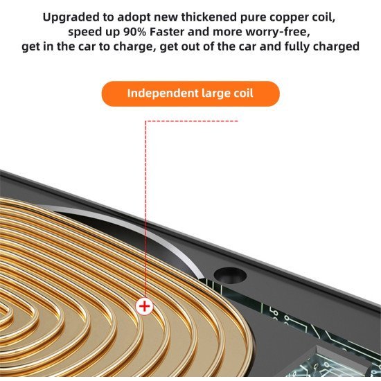 15W Qi Magnetic Car Wireless Fast Charger with Capacitor 15W Qi Magnetic Car Wireless Fast Charger with Capacitor