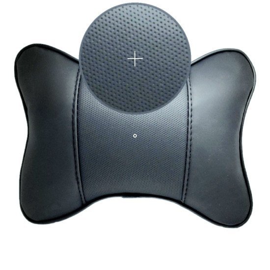 Car Neck Leather Pillow Pack of 2 - Headrest Neck Support Cushions (BLACK) Car Neck Leather Pillow Pack of 2 - Headrest Neck Support Cushions (BLACK)