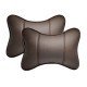 Leather Car Neck Pillow Pack of 2 - Universal Headrest Support Cushions Leather Car Neck Pillow Pack of 2 - Universal Headrest Support Cushions