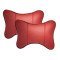 Leather Car Neck Pillow Pack of 2 - Universal Headrest Support Cushions