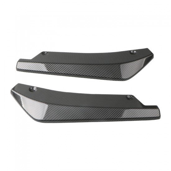 Car Rear Diffuser Splitter Winglets - Wrap Angle Protector (Pack of 2) Carbon Fiber Car Rear Diffuser Splitter Winglets - Wrap Angle Protector (Pack of 2) Carbon Fiber