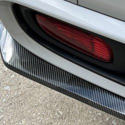 Car Rear Diffuser Splitter Winglets - Wrap Angle Protector (Pack of 2) Carbon Fiber