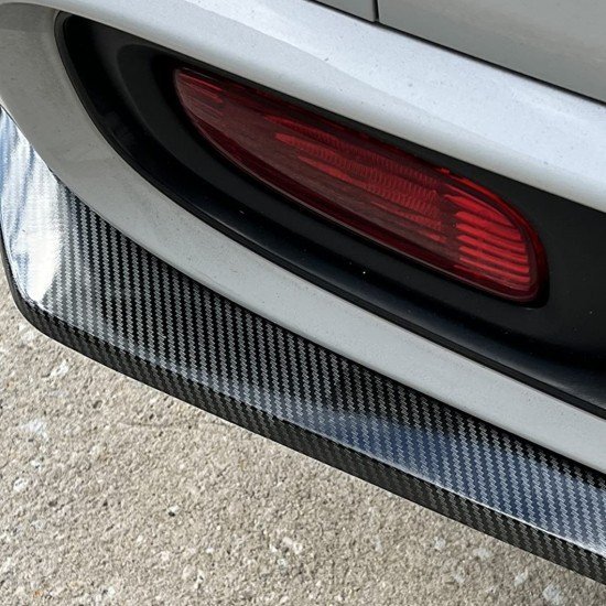 Car Rear Diffuser Splitter Winglets - Wrap Angle Protector (Pack of 2) Carbon Fiber Car Rear Diffuser Splitter Winglets - Wrap Angle Protector (Pack of 2) Carbon Fiber
