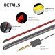Carbon Fiber Rear LED Spoiler - Universal Fit (Waterproof) 130cm Carbon Fiber Rear LED Spoiler - Universal Fit (Waterproof) 130cm