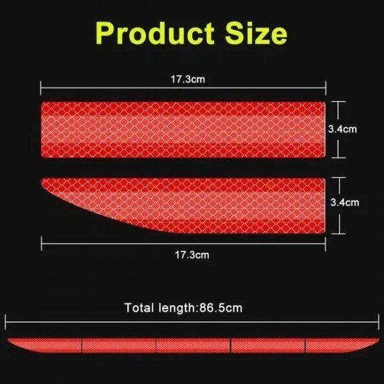 Rear Bumper Anti Collision Reflective Strip (3 colors) Rear Bumper Anti Collision Reflective Strip (3 colors)