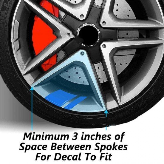 Car Rim Styling Stickers (Pack of 4) | Universal Wheel Decals Car Rim Styling Stickers (Pack of 4) | Universal Wheel Decals